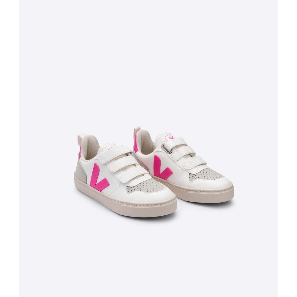 Kids' Veja V-10 CWL Sneakers White/Purple | SG 845MQZ